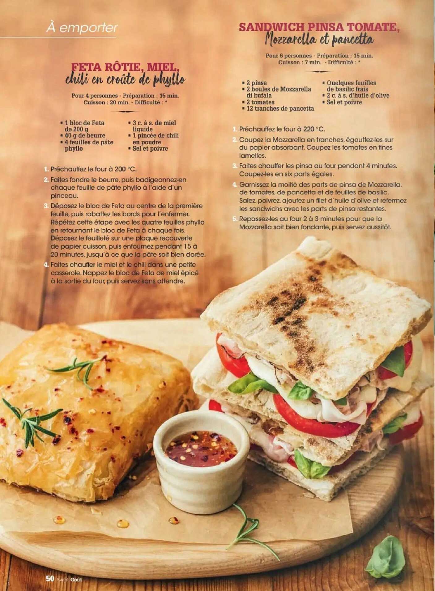 FETA RÔTIE, MIEL, chili en croûte de phylo