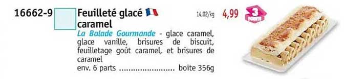 Feuilleté glacé caramel