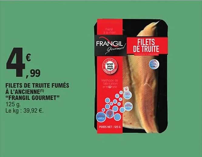 FILETS DE TRUITE FUMÉS À L'ANCIENNE "FRANGIL GOURMET"