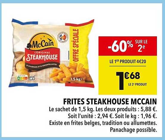 FRITES STEAKHOUSE MCCAIN