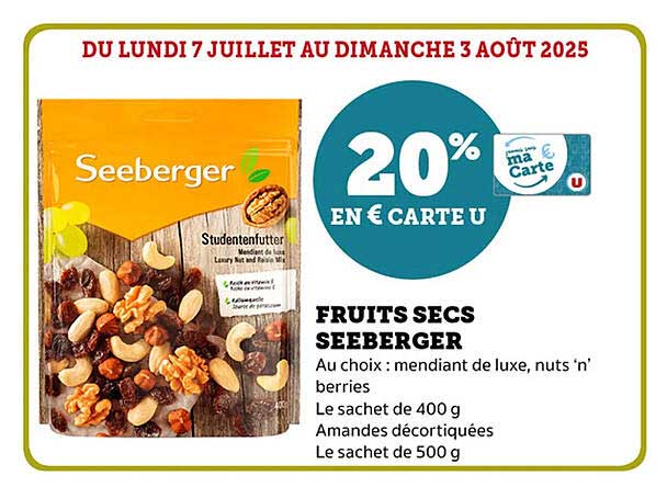 Fruits secs Seeberger
