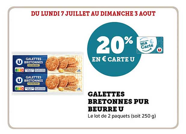 GALETTES BRETONNES PUR BEURRE U