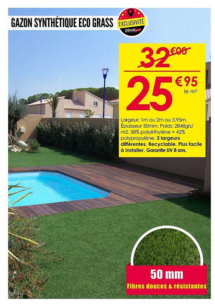 GAZON SYNTHÉTIQUE ECO GRASS