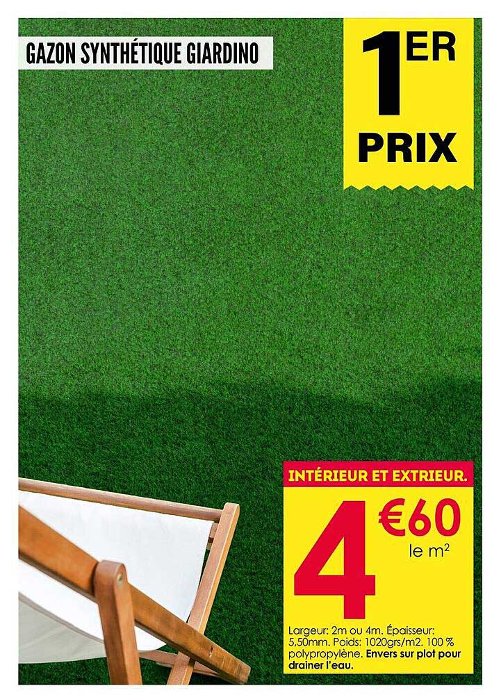 GAZON SYNTHÉTIQUE GIARDINO