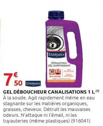 GEL DÉBOUCHEUR CANALISATIONS 1 L