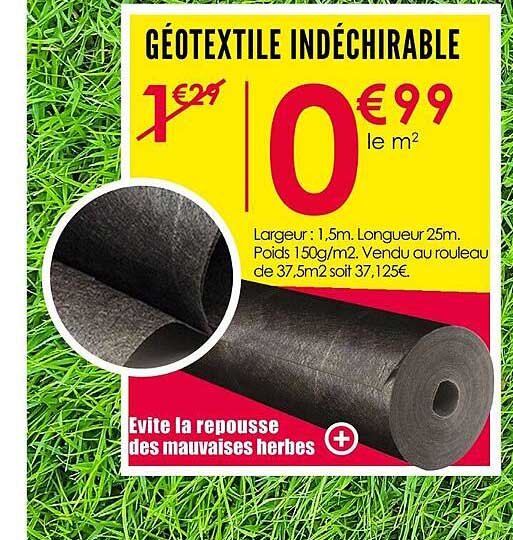 GÉOTEXTILE INDÉCHIRABLE