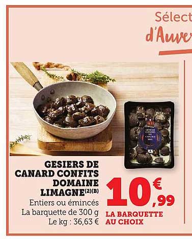 GESIERS DE CANARD CONFITS DOMAINE LIMAGNE