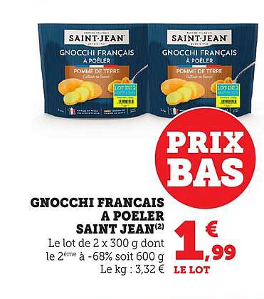 GNOCCHI FRANÇAIS À POÊLER SAINT JEAN