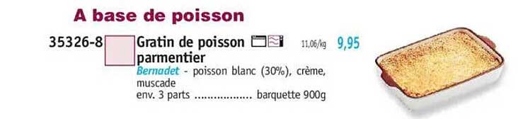 Gratin de poisson parmentier