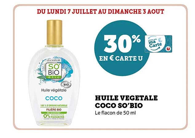 HUILE VEGETALE COCO SO'BIO