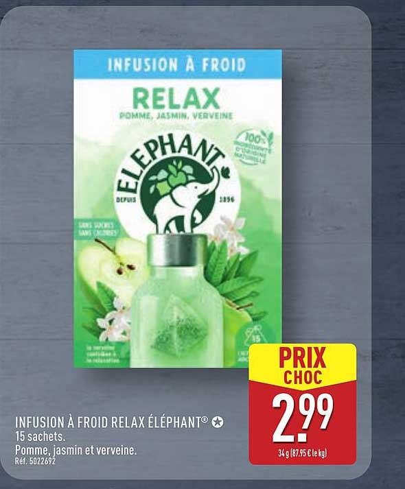 INFUSION À FROID RELAX ÉLÉPHANT®