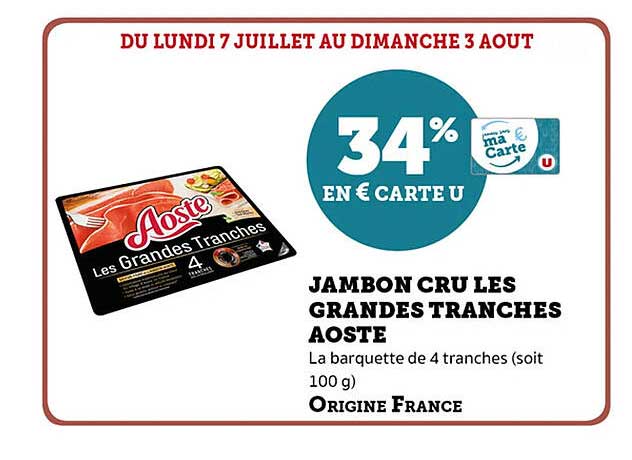 JAMBON CRU LES GRANDES TRANCHES AOSTE