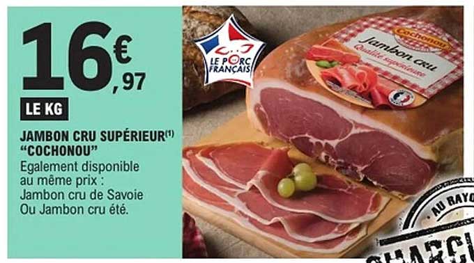 JAMBON CRU SUPÉRIEUR(*) “COCHONOU”