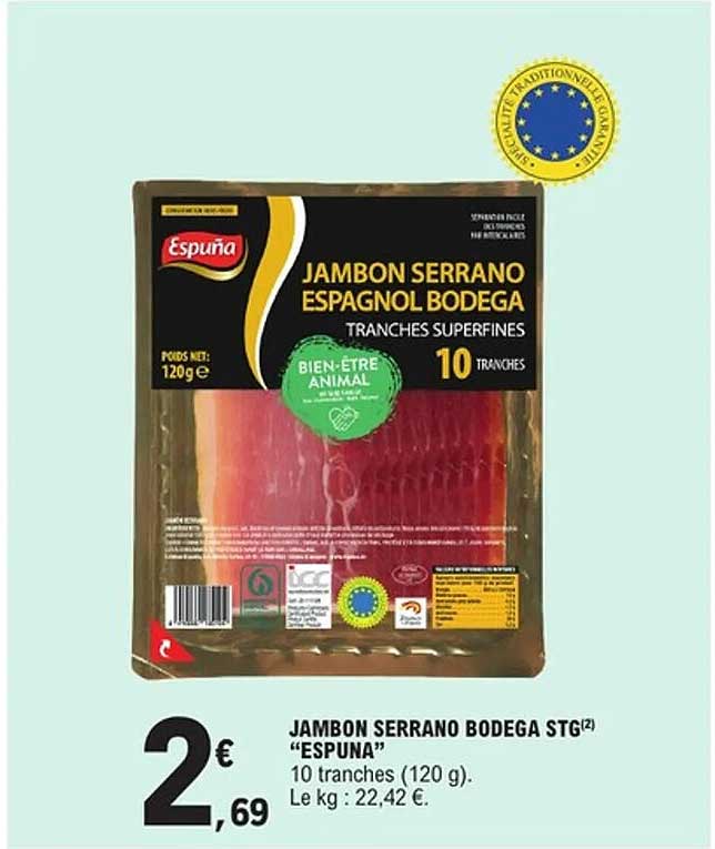 JAMBON SERRANO BODEGA STG "ESPUNA"