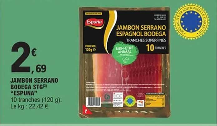 JAMBON SERRANO BODEGA STG "ESPUNA"