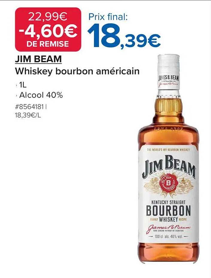 JIM BEAM Whiskey bourbon américain