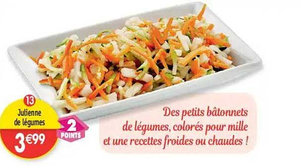 Julienne de légumes