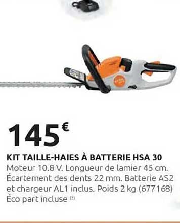 KIT TAILLE-HAIES À BATTERIE HSA 30