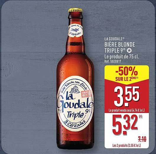 LA GOUDALE® BIÈRE BLONDE TRIPLE 9°