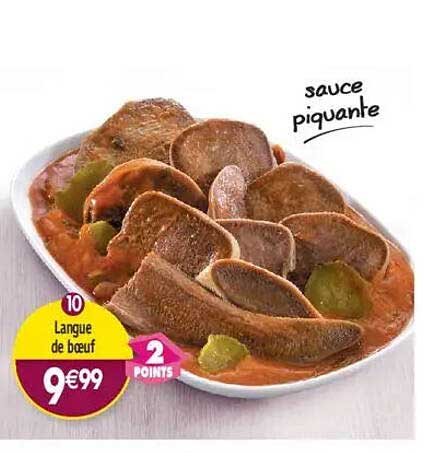 Langue de bœuf sauce piquante