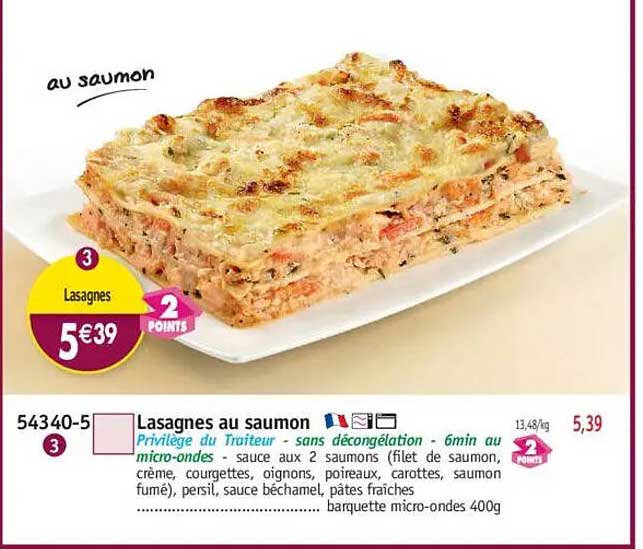 Lasagnes au saumon