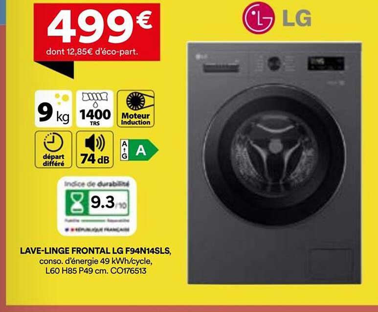 LAVE-LINGE FRONTAL LG F94N14SLS