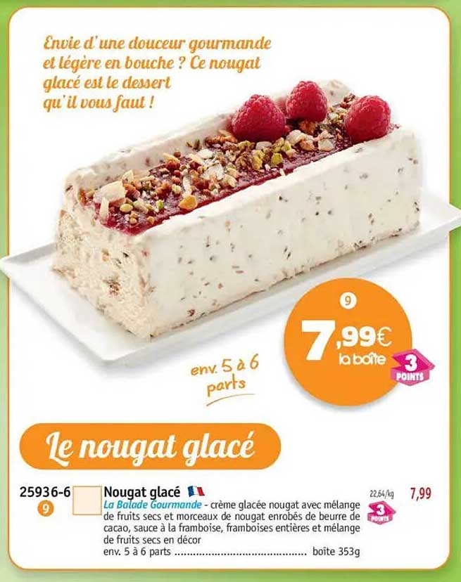 Le nougat glacé