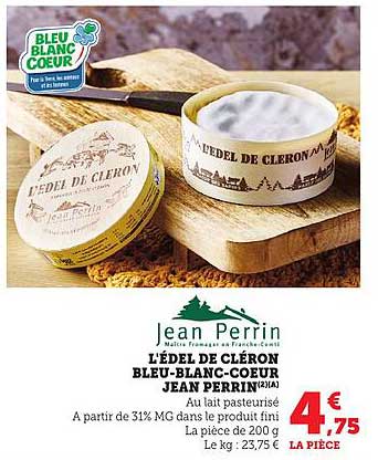 L'Edel de Cléron Bleu-Blanc-Coeur Jean Perrin