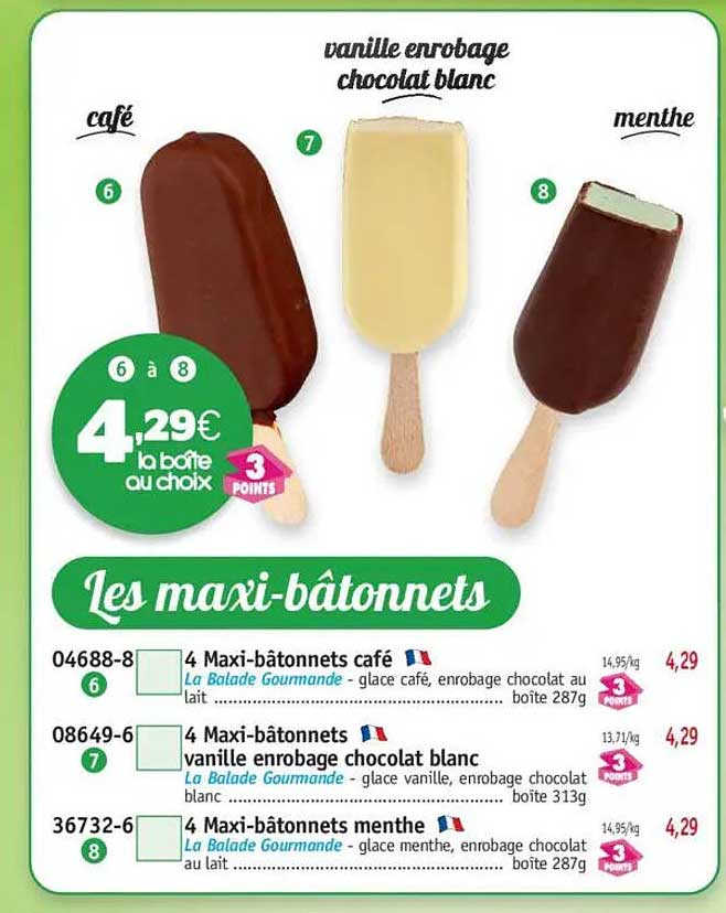 Les maxi-bâtonnets