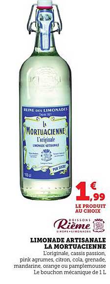 Limonade Artisanale La Mortuacienne