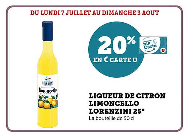 LIQUEUR DE CITRON LIMONCELLO LORENZINI 25°