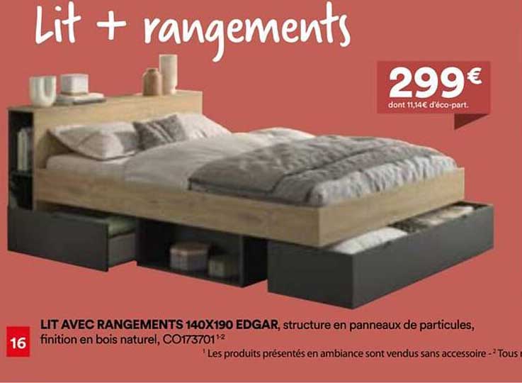 Lit + rangements