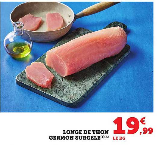 LONGE DE THON GERMON SURGELE
