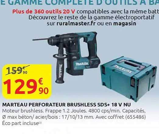 MARTEAU PERFORATEUR BRUSHLESS SDS+ 18 V NU