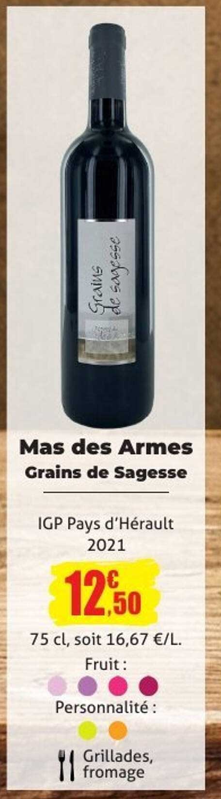 Mas des Armes Grains de Sagesse 2021