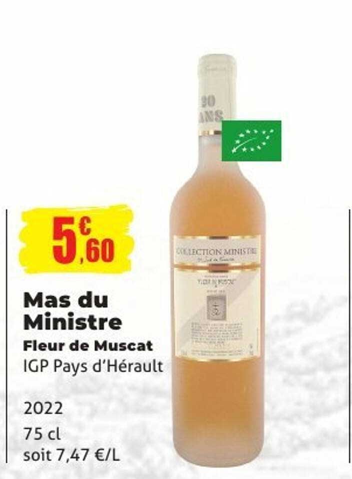 Mas du Ministre Fleur de Muscat IGP Pays d'Hérault