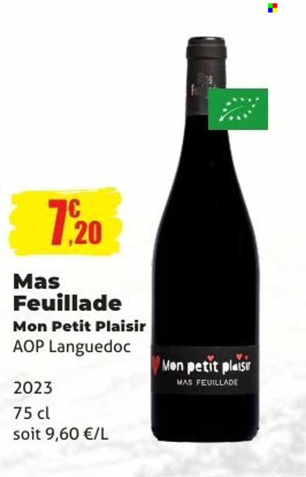 Mas Feuillade Mon Petit Plaisir AOP Languedoc