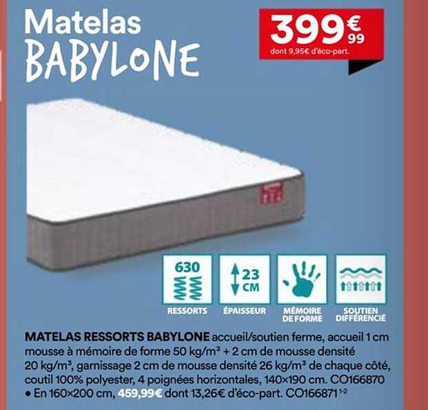 Matelas BABYLONE