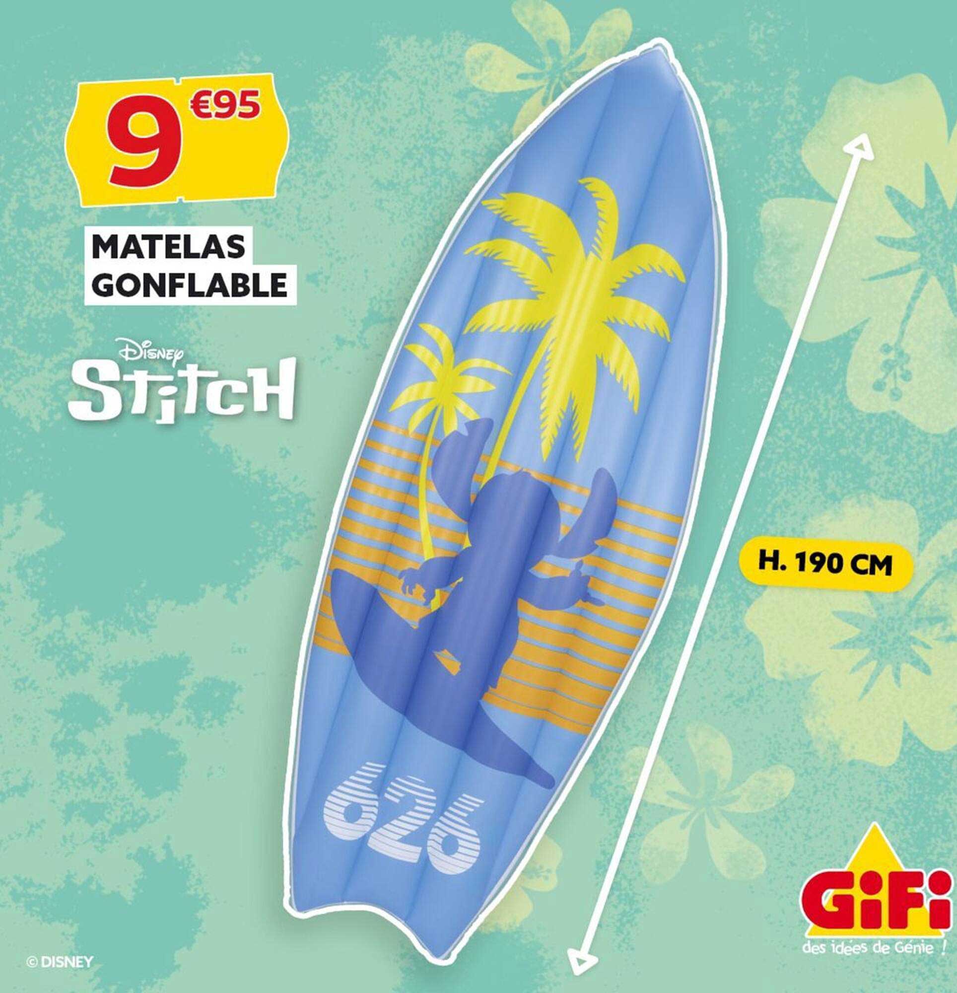 MATELAS GONFLABLE Disney STITCH