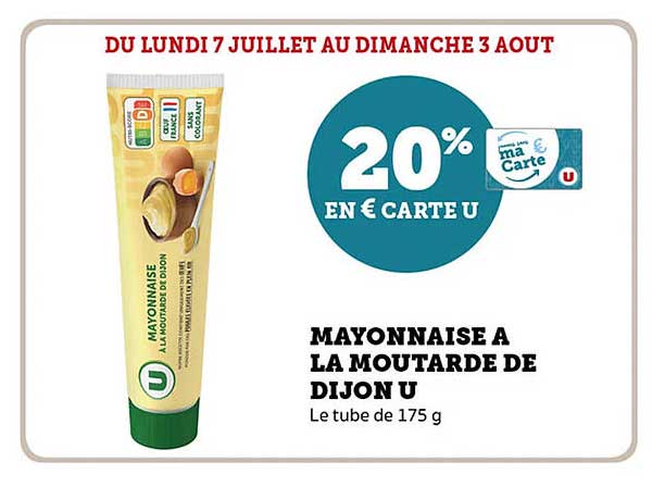 MAYONNAISE A LA MOUTARDE DE DIJON U