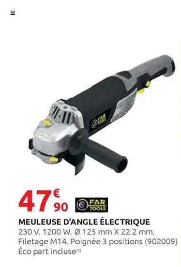 MEULEUSE D’ANGLE ÉLECTRIQUE