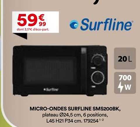 MICRO-ONDES SURFLINE SMS200BK
