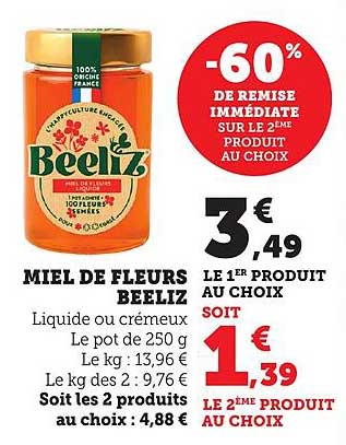 MIEL DE FLEURS BEELIZ