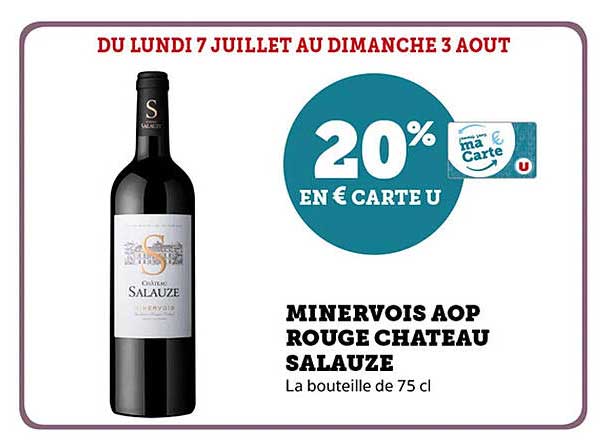 MINERVOIS AOP ROUGE CHATEAU SALAUZE