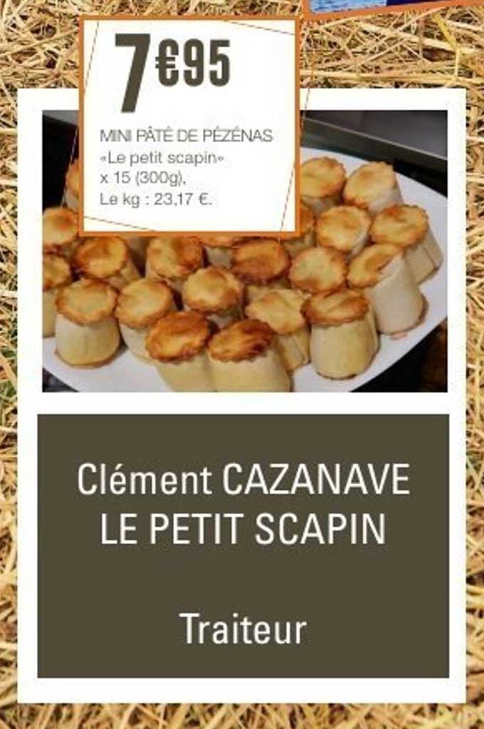MINI PÂTÉ DE PÉZÉNAS «Le petit scapin» x 15 (300g)