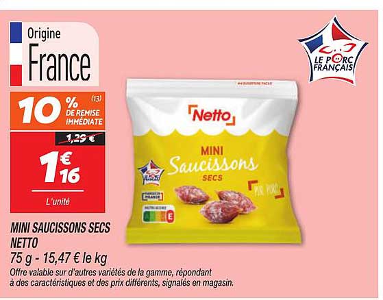 MINI SAUCISSONS SECS