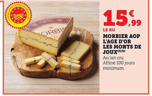 Morbier AOP L'Age d'Or Les Monts de Joux
