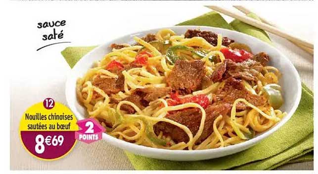 Nouilles chinoises sautées au boeuf