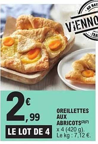 OREILLETTE AUX ABRICOTS