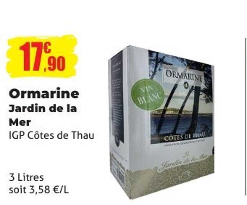 Ormarine Jardin de la Mer IGP Côtes de Thau